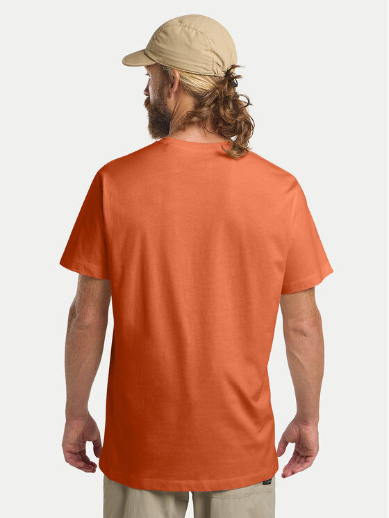 Jack Wolfskin Jack Wolfskin Majica Essential 1808382 Oranžna Regular Fit