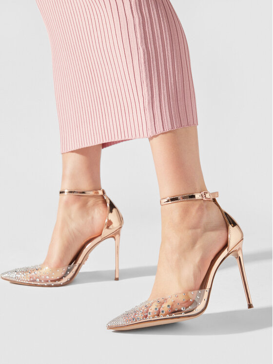 Steve Madden Steve Madden Augstpapēžu kurpes Ravaged Sandal SM11002564 SM11002564-686 Rozā