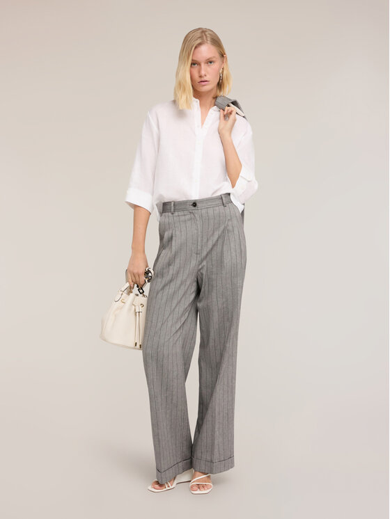 Motivi Motivi Camicia 5020W000521N011 Bianco Boxy Fit