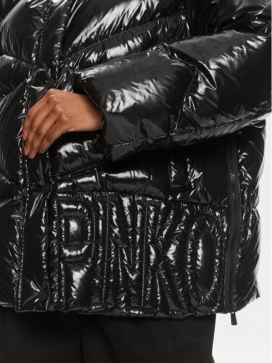 PINKO PINKO Žieminė striukė Cluster 101695 A11L Juoda Regular Fit