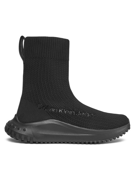Sneakers Calvin Klein Jeans Eva Runner High Sock In Lum YW0YW01314 Negru
