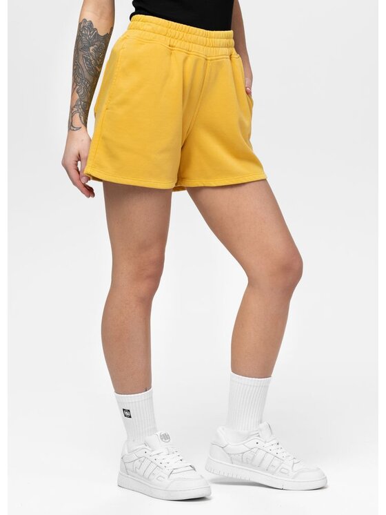 PITBULL PITBULL Szorty MANZANITA HEART Żółty Regular Fit