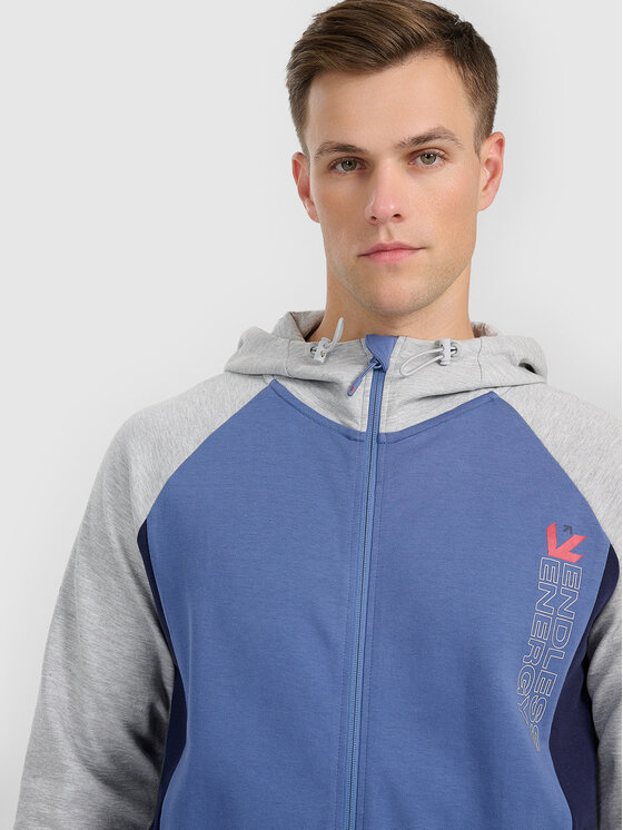 4F 4F Bluza VICTORY FIT Szary jasny Regular Fit