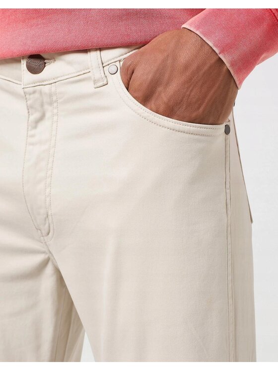 Wrangler Wrangler Jeansy Larston Beżowy Slim Fit