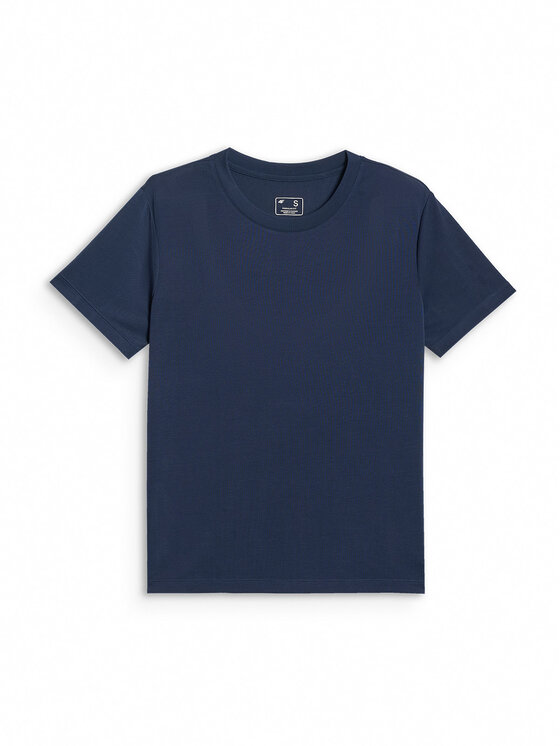 4F 4F T-Shirt SPORTS CLUB Granatowy Regular Fit