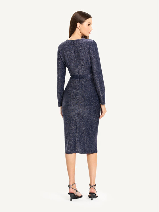 KMX KMX Sukienka koktajlowa 923800012 Granatowy Fitted Fit