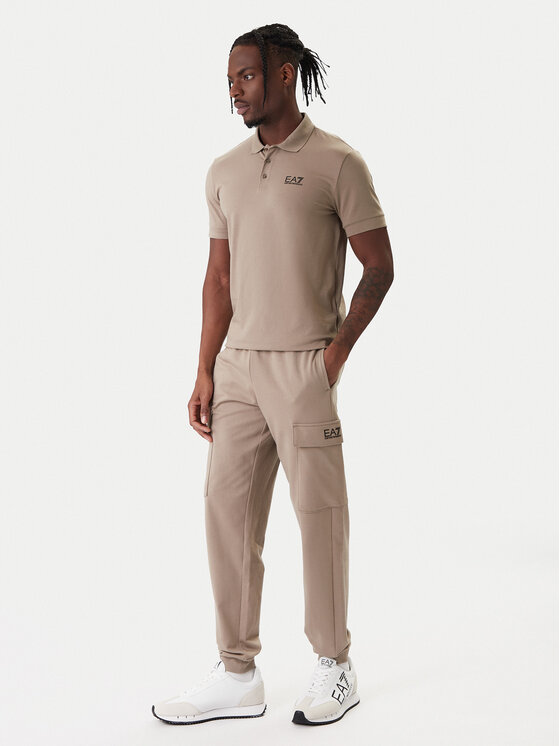 EA7 Emporio Armani EA7 Emporio Armani Polo 8NPF14 PJVQZ U6167 Bēšs Regular Fit