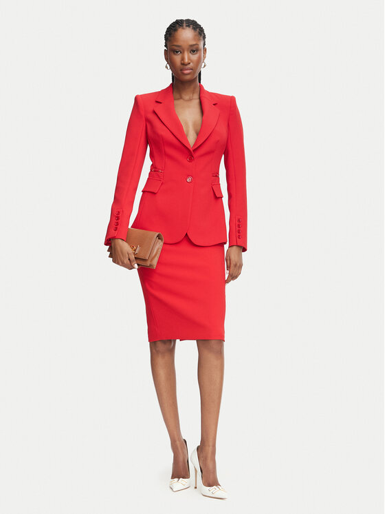 Elisabetta Franchi Elisabetta Franchi Sakko GI-274-66E2-V670 Rot Slim Fit