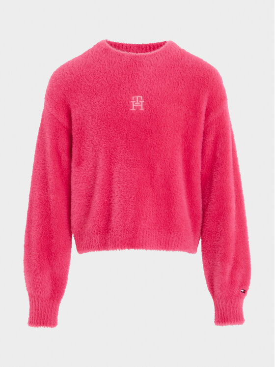 Tommy Hilfiger Tommy Hilfiger Sweter KG0KG07802 Różowy Relaxed Fit