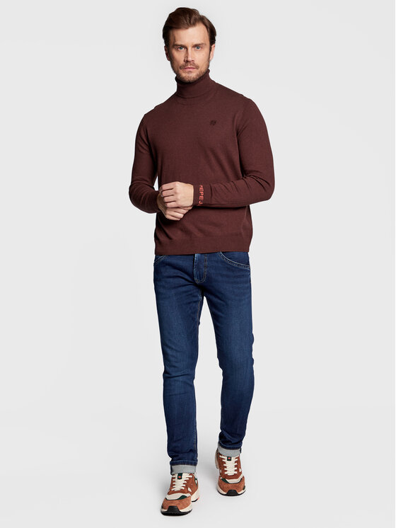 Pepe Jeans Pepe Jeans Rolák Andre PM702242 Hnedá Regular Fit