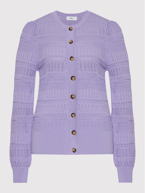 Simple Simple Cardigan SWD024 Viola Regular Fit