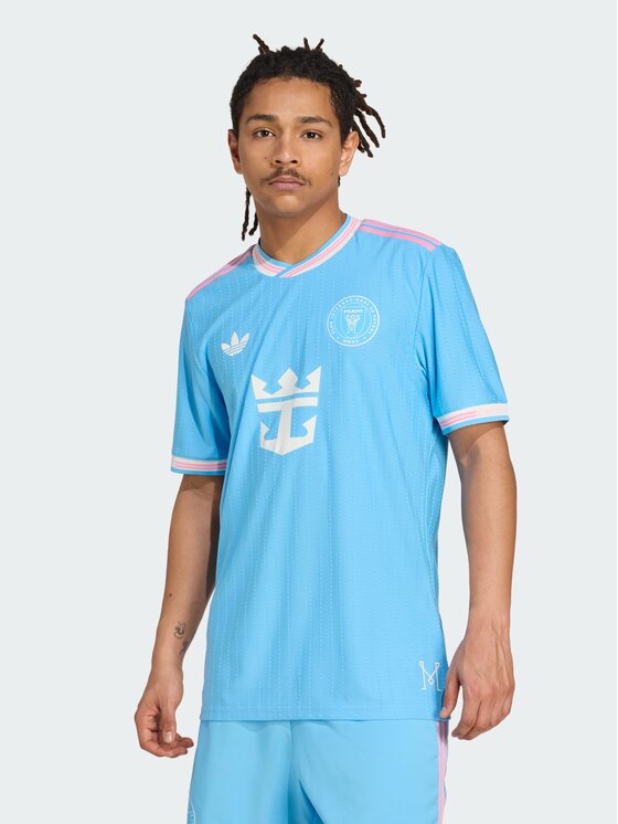 adidas adidas Koszulka techniczna Inter Miami CF 25/26 Third Authentic Jersey Błękitny Slim Fit