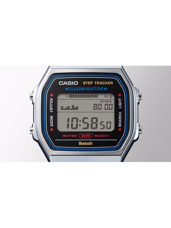 Casio Casio Zegarek 4549526428845 Srebrny