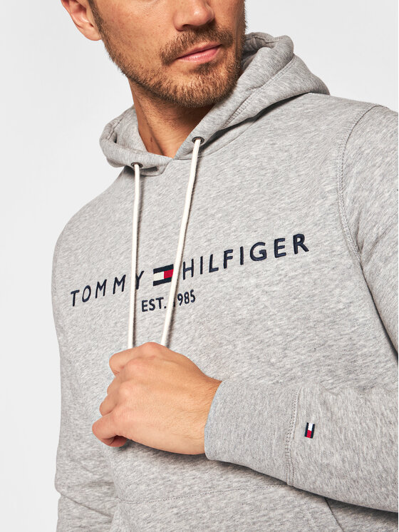 Tommy Hilfiger Tommy Hilfiger Bluza Core Logo MW0MW10752 Szary Regular Fit