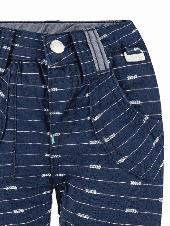 Kanz Kanz Szorty materiałowe 1632575-3800 Granatowy Basic Fit