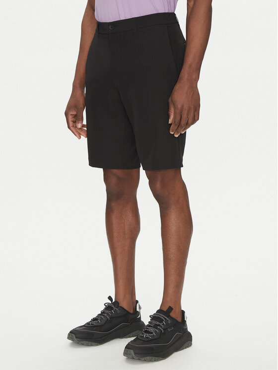 BOSS BOSS Šortky z materiálu S_Commuter_10.5 inch 50540337 Černá Slim Fit