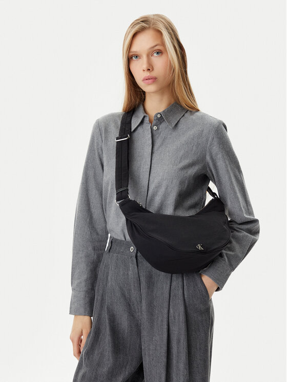 Calvin Klein Jeans Calvin Klein Jeans Τσάντα Luna Nylon Sling Bag LV04K3095G Μαύρο