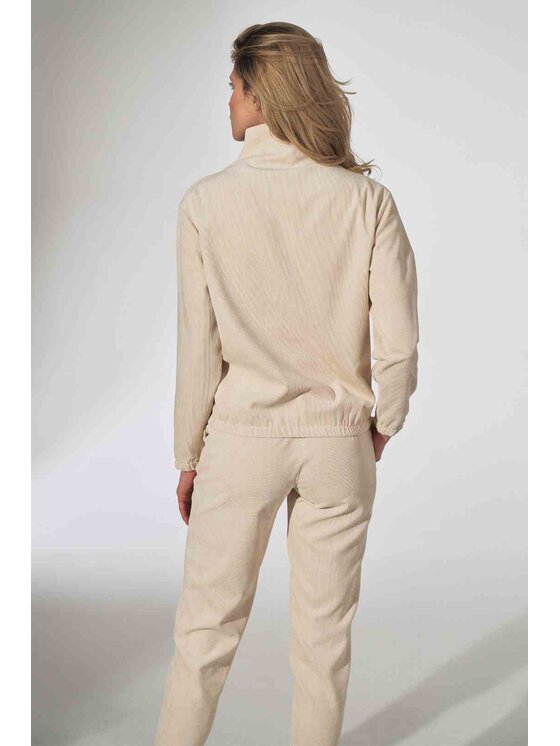FIGL FIGL Bluza M741 Beżowy Loose Fit