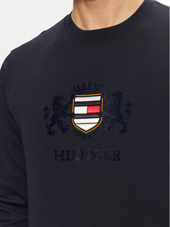 Tommy Hilfiger Tommy Hilfiger Pulóver Icon MW0MW38349 Sötétkék Regular Fit