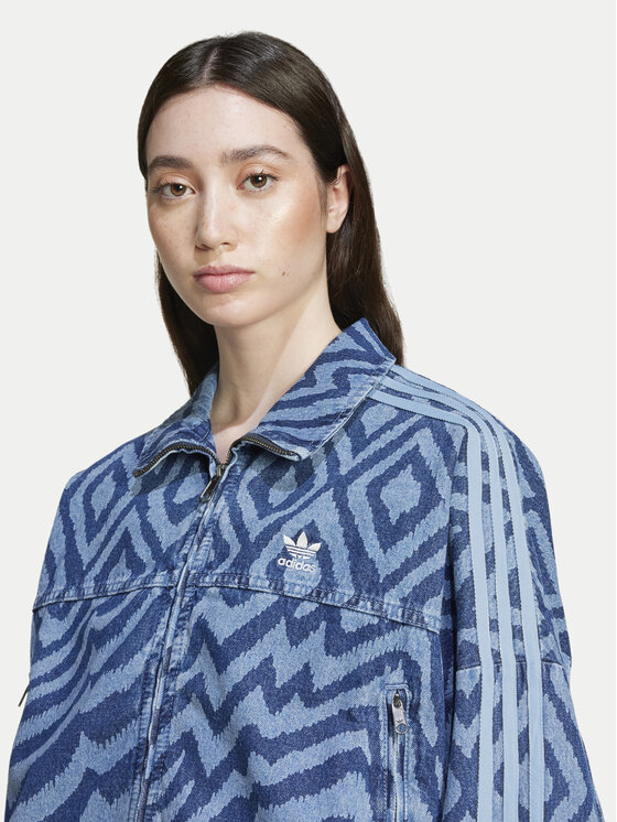 adidas adidas Geacă de blugi FARM Rio IW0793 Albastru Loose Fit