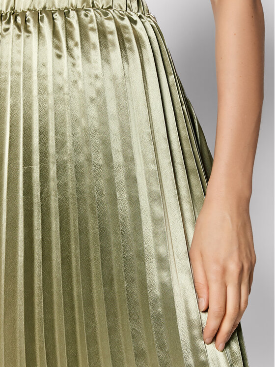NA-KD NA-KD Fustă plisată Pleated Asymmetric 1018-007371-1130-581 Verde Regular Fit
