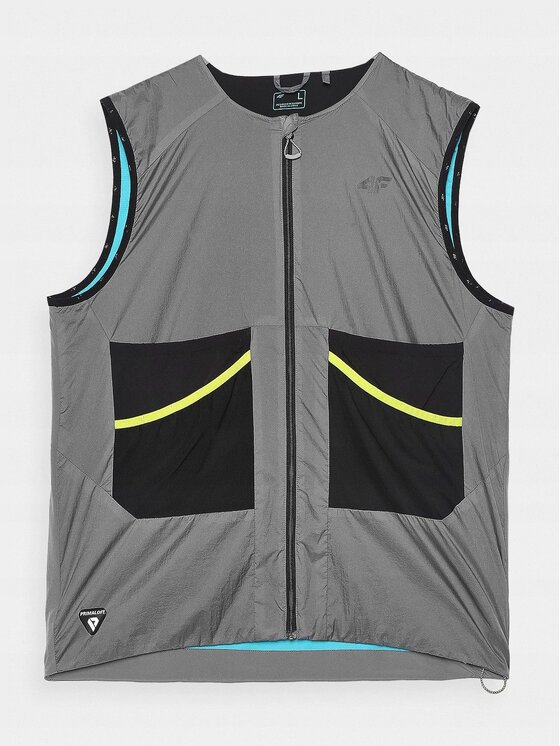 4F 4F Gilet 4FAW23TVJAM043-24S Grigio Regular Fit