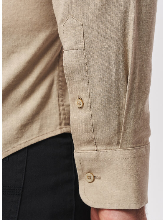 Pako Lorente Pako Lorente Koszula P26SF-1X-021 Beżowy Slim Fit
