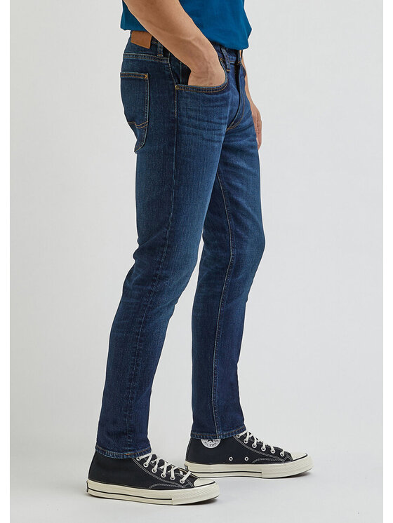 Lee Lee Jeansy LUKE Niebieski Slim Fit