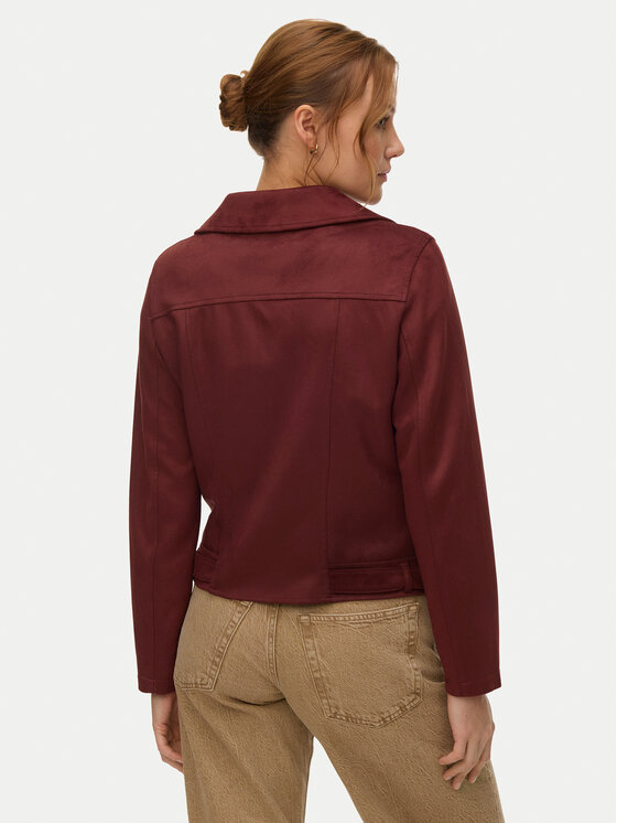Vero Moda Vero Moda Geacă din imitație de piele Jose 10300938 Vișiniu Regular Fit