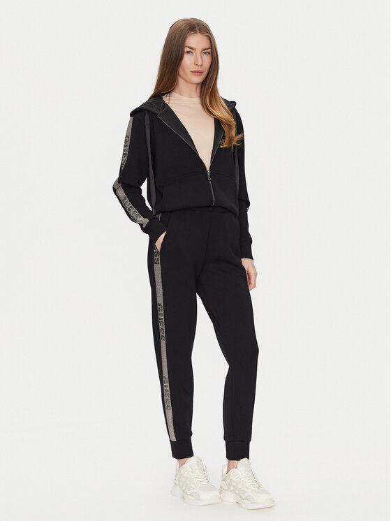 Guess Guess Mikina W5RQ03 KBYE2 Černá Regular Fit