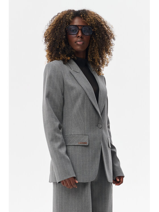 blue shadow blue shadow Marynarka Sonia Szary Regular Fit