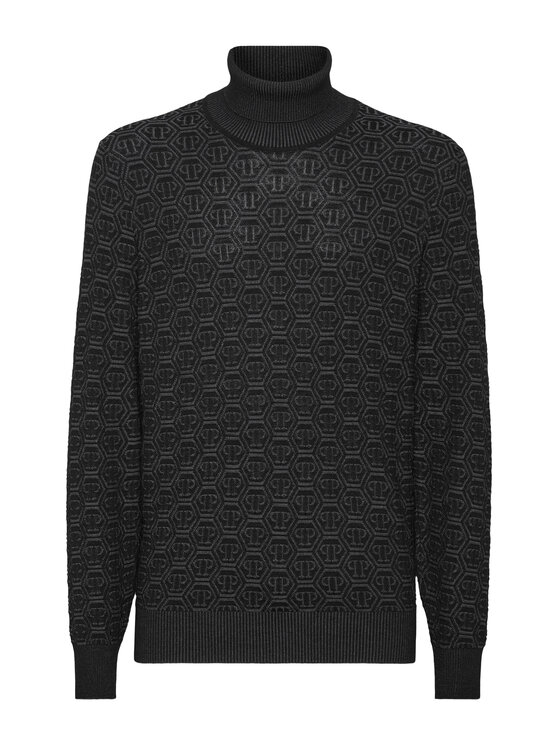 PHILIPP PLEIN PHILIPP PLEIN S dlhými rukávmi 11485 Čierna Regular Fit