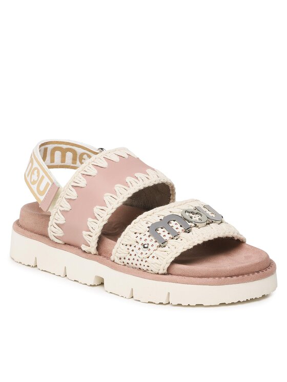Mou Mou Сандали New Sandal Back Strap SW461001C Бял