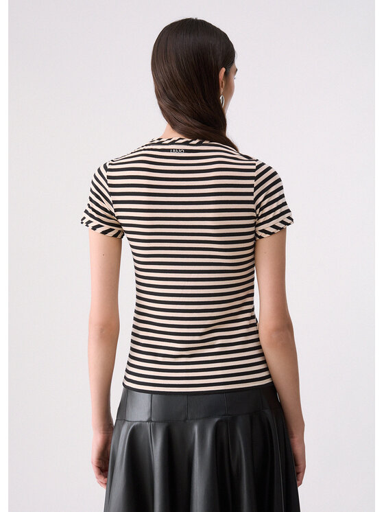 Liu Jo Liu Jo T-shirt WF6439J3988D3051 Bianco Slim Fit