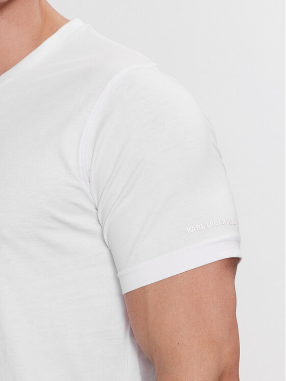KARL LAGERFELD KARL LAGERFELD Set 2 majice 765001 500298 Bijela Slim Fit