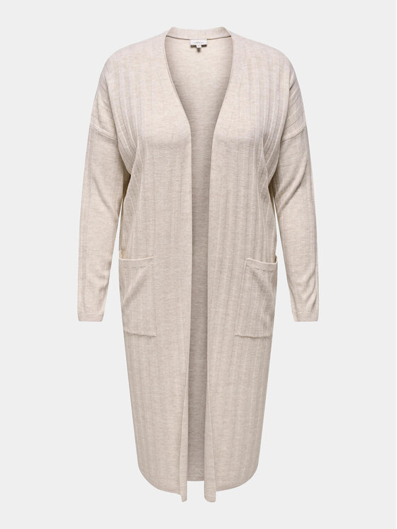 ONLY Carmakoma ONLY Carmakoma Кардиган 15282289 Бежов Regular Fit