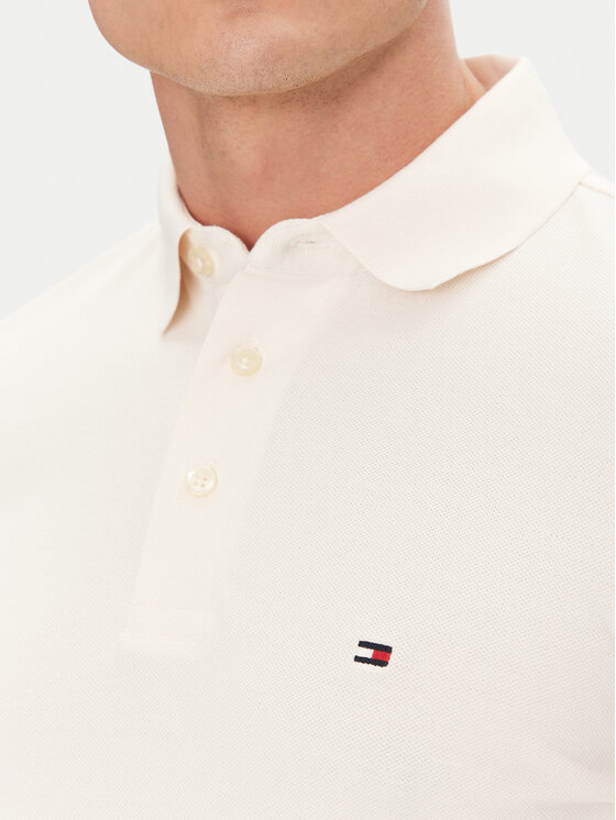 Tommy Hilfiger Tommy Hilfiger Polo särk 1985 MW0MW17771 Beež Slim Fit