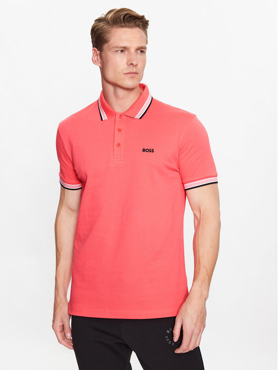 Boss Polo Paddy 50468983 Czerwony Regular Fit Modivopl 