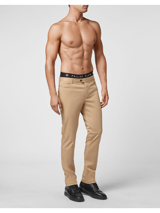 PHILIPP PLEIN PHILIPP PLEIN Chino nohavice 3261 Béžová Chino Fit