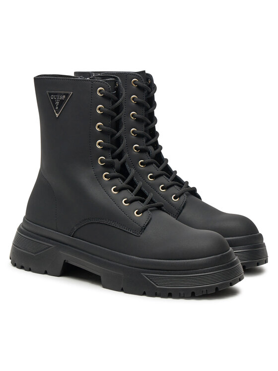 Guess Guess Polokozačky FLPPAM LEA10 Černá