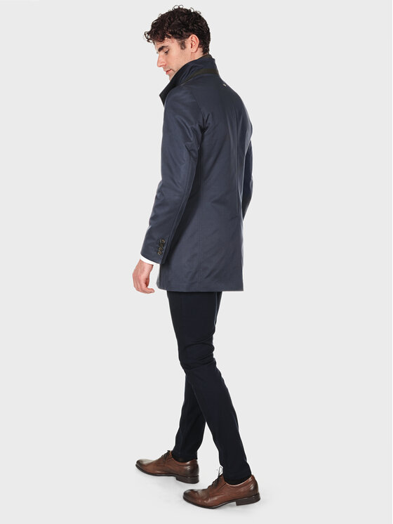 Evenemen Evenemen Płaszcz przejściowy MARKIZ Granatowy Slim Fit