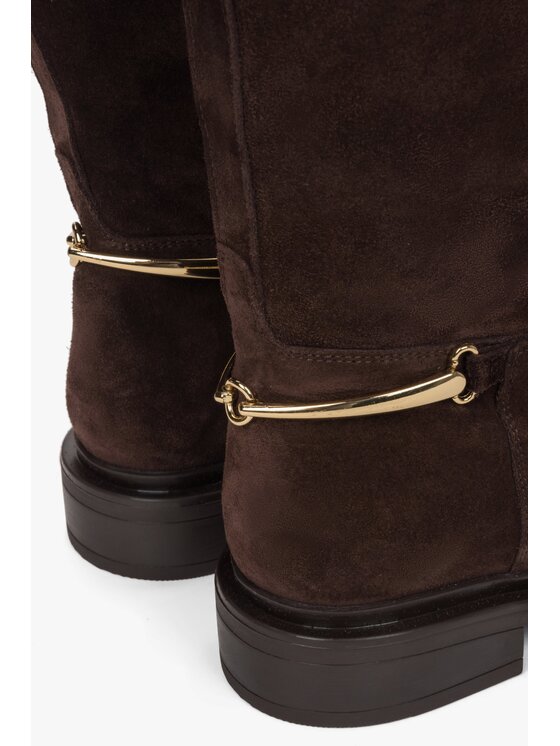 Estro Estro Μπότες πάνω από το γόνατο ER00118213 Καφέ