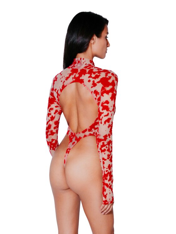 Perilla Perilla Body Body Harlow Long Red Czerwony