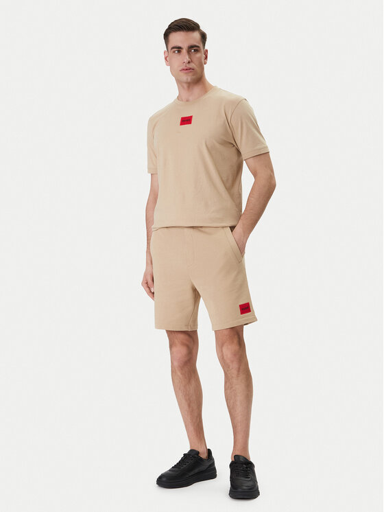 HUGO HUGO Sportovní kraťasy Diz222 50466196 Béžová Regular Fit