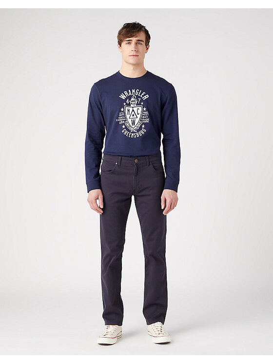 Wrangler Wrangler Pantaloni di tessuto GREENSBORO Viola Straight Fit