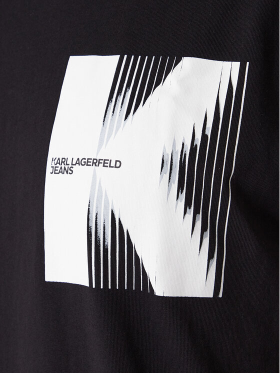 Karl Lagerfeld Jeans Karl Lagerfeld Jeans T-Shirt B1M17066 Černá Regular Fit