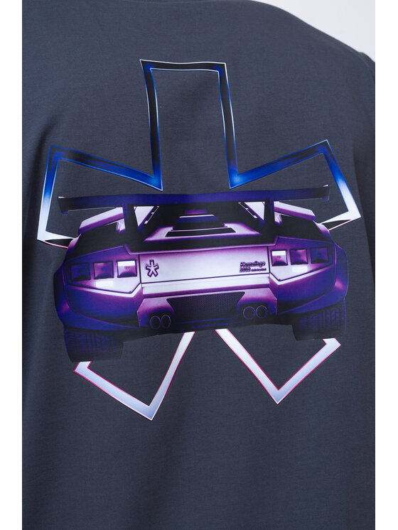 Kamuflage Kamuflage T-Shirt V12 Szary Oversize
