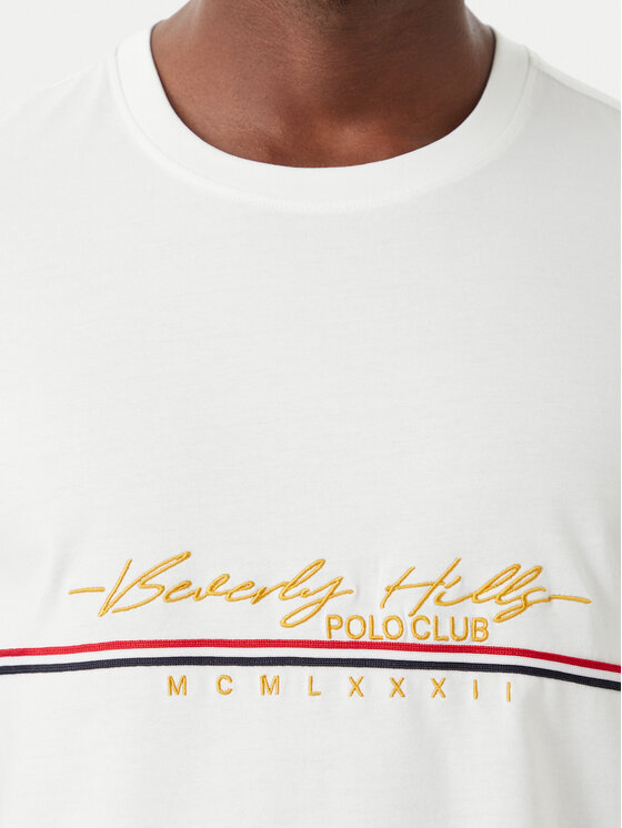 Beverly Hills Polo Club Beverly Hills Polo Club T-krekls P-SS26M-TS1519 Balts Regular Fit