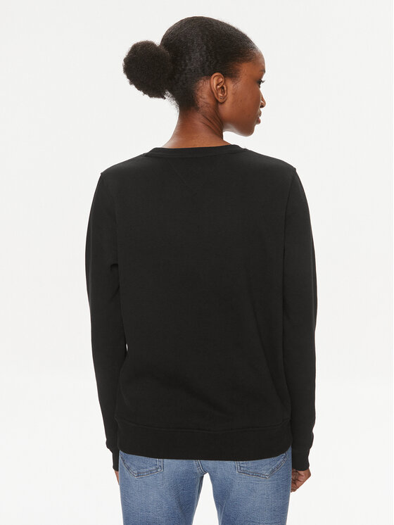 Tommy Jeans Tommy Jeans Μπλούζα Tonal Linear DW0DW17793 Μαύρο Relaxed Fit