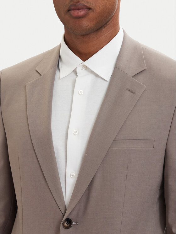 HUGO HUGO Abito completo Arti-Hesten 50544524 Marrone chiaro Extra Slim Fit